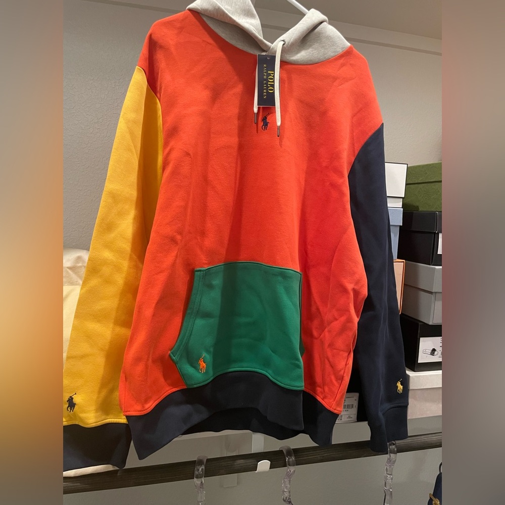 NWT Polo by Ralph Lauren Men's Multicolor Hoodie